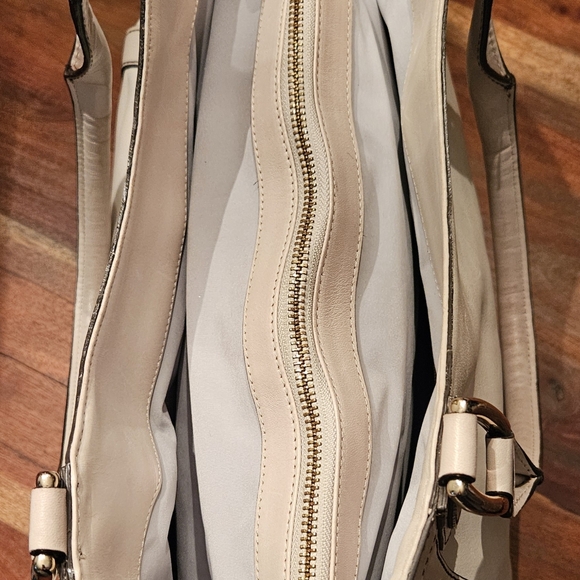 COLE HAAN Gray Leather Tote - Picture 12 of 13